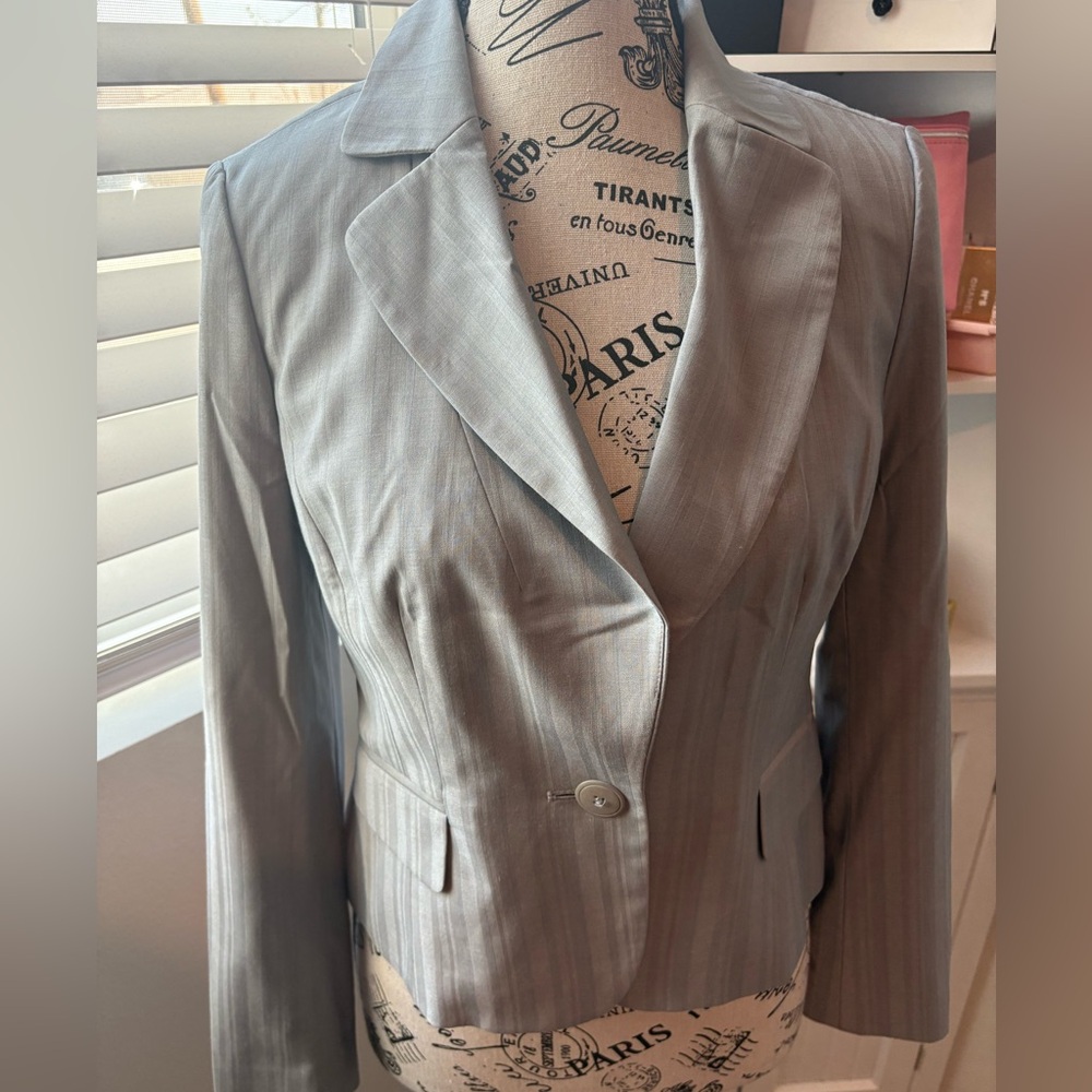 Semantiks Light Gray Women's Blazer Set